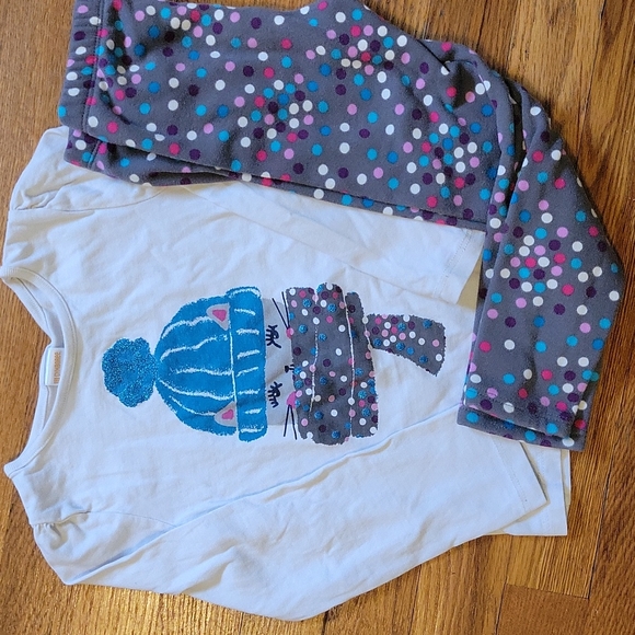 Gymboree Tee Fleece Lined Leggings 